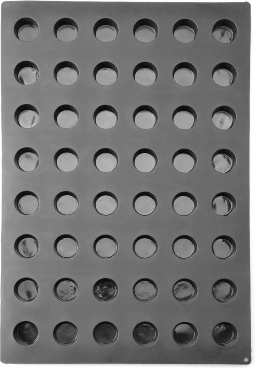 Siliconen bakvorm – mini muffins – antiaanbak – hittebestendig – 570x375 mm de Hendi en Anthracite – photo produit