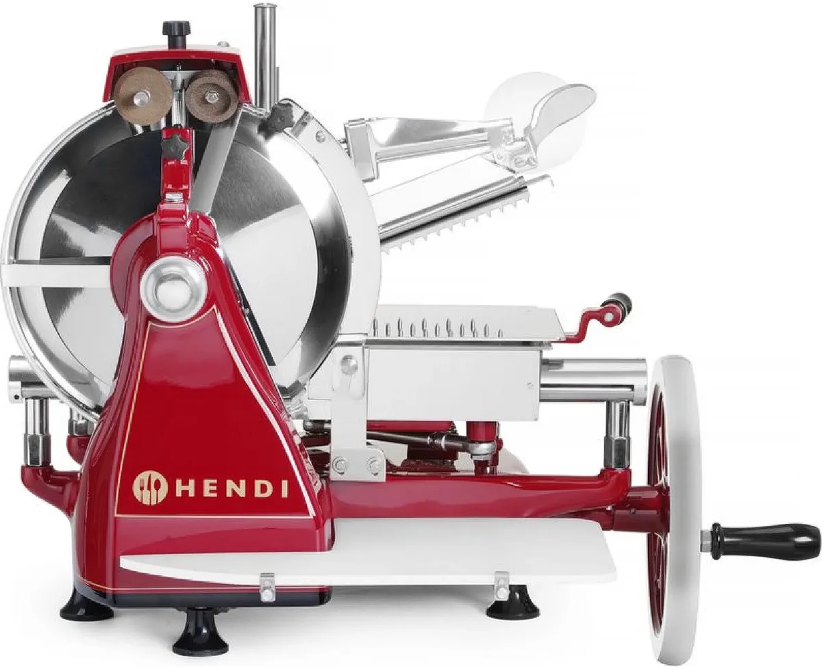 Snijmachine – handmatig RETRO 300 – Rood – 720x600x(H)740mm de Hendi – photo produit