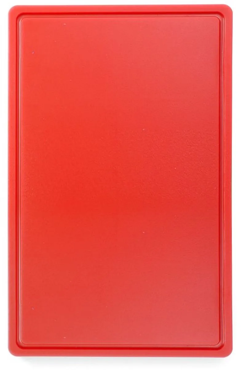 Snijplank HACCP – Gastronorm 1/1 – 530x325 mm – HDPE – Dubbelzijdig från Hendi i Röd – produktbild