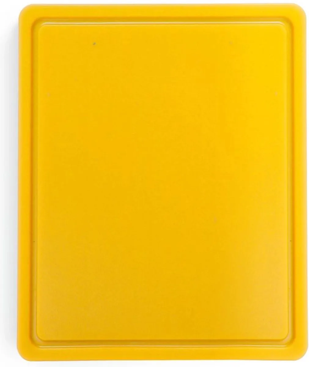 Snijplank HACCP – Gastronorm 1/2 – 325x265 mm – HDPE kunststof van Hendi in Geel – productfoto