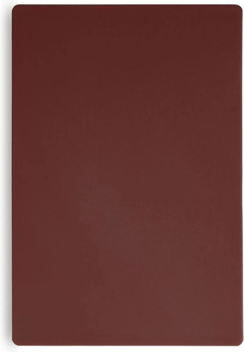 Snijplank HACCP – HDPE kunststof – 450x300 mm – bruin van Hendi in BruinWit – productfoto