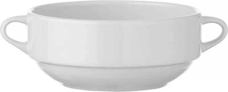 Soepkom – Versterkte randen – Hoogwaardig glazuur – 0,34L – Ø160mm by Hendi in White – product photo