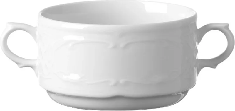 Soepkom – Versterkte randen – Hotelporselein – 0,25L – ⌀100mm by Hendi in White – product photo