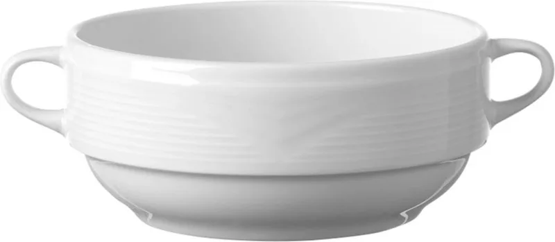 Soepkom – Versterkte randen – Hotelporselein – 0,38L – Ø120mm by Hendi in White – product photo