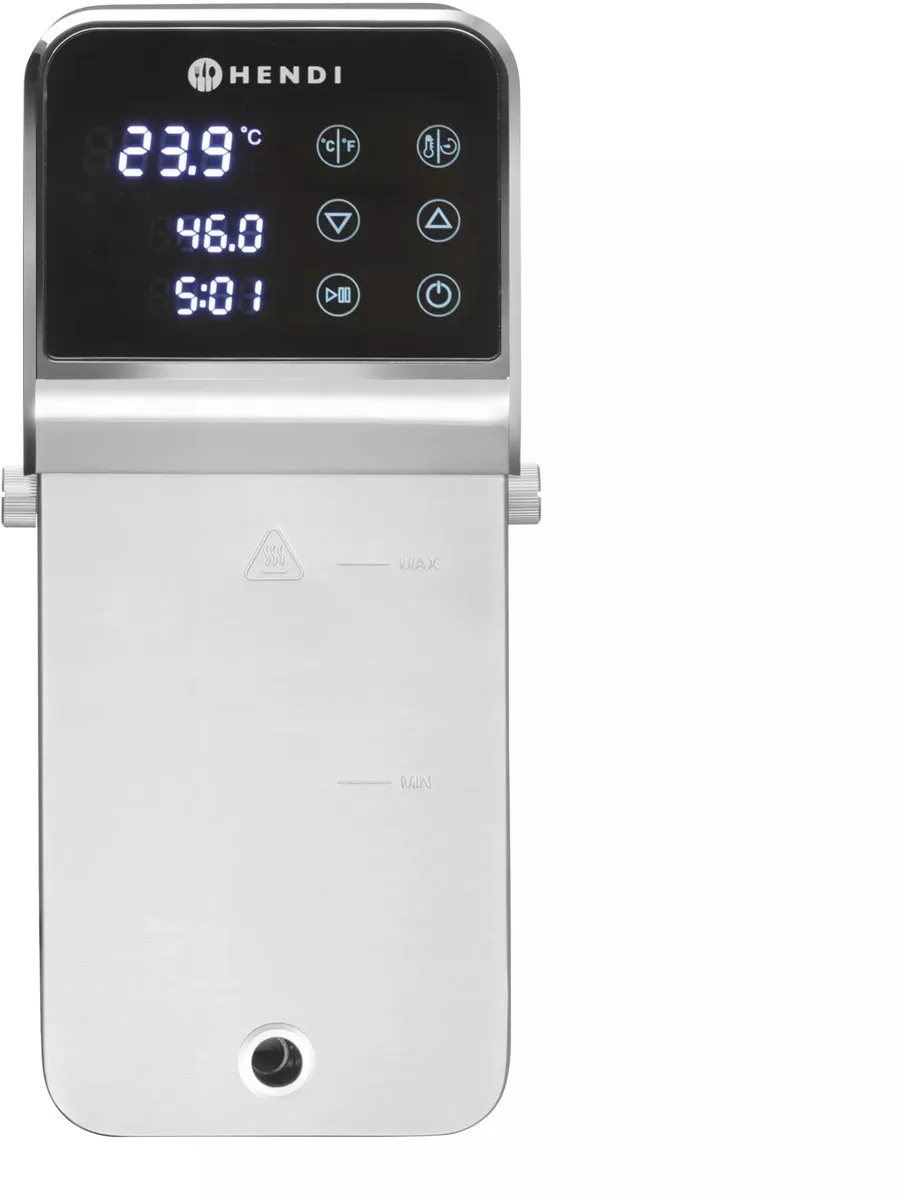 Sous-vide stick – 80L capaciteit – Nauwkeurige temperatuurregeling – Duurzaam roestvrij staal – Timer tot 99 uur van Hendi in Wit – productfoto