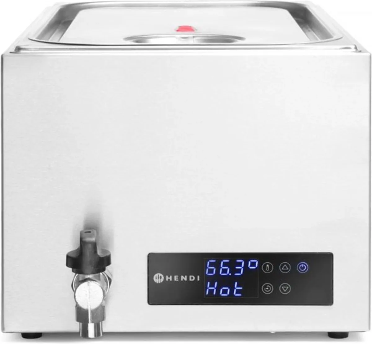 Sous-vide systeem – 20L – Precisie thermostaat – Inclusief inzet – 230V/600W de Hendi en Rvs – photo produit