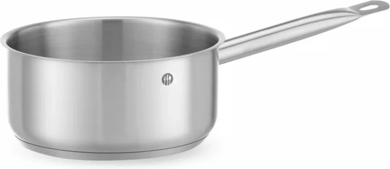 Steelpan – zonder deksel – 2,9L – inductiegeschikt – koelblijvende handgreep – ⌀200 mm by Hendi in Grey – product photo
