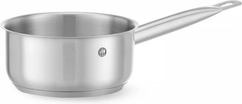 Steelpan – zonder deksel – 4,9L – gesatineerde afwerking – koelblijvende handgrepen – inductie geschikt de Hendi en Gris – photo produit