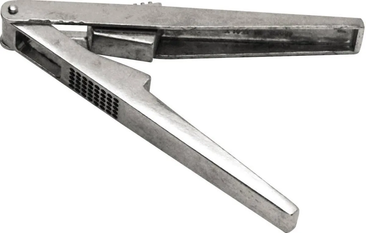 Stevige knoflookpers – aluminium – 175x30 mm – niet vaatwasmachinebestendig de Hendi en Gris – photo produit