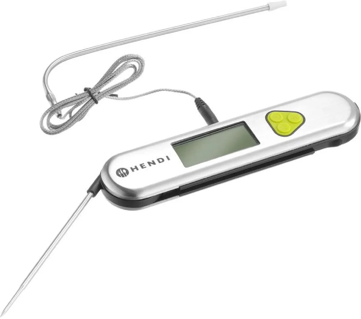 Thermometer – inklapbaar en infrarood – Zilver – 175x40x(H)22mm von Hendi – Produktfoto