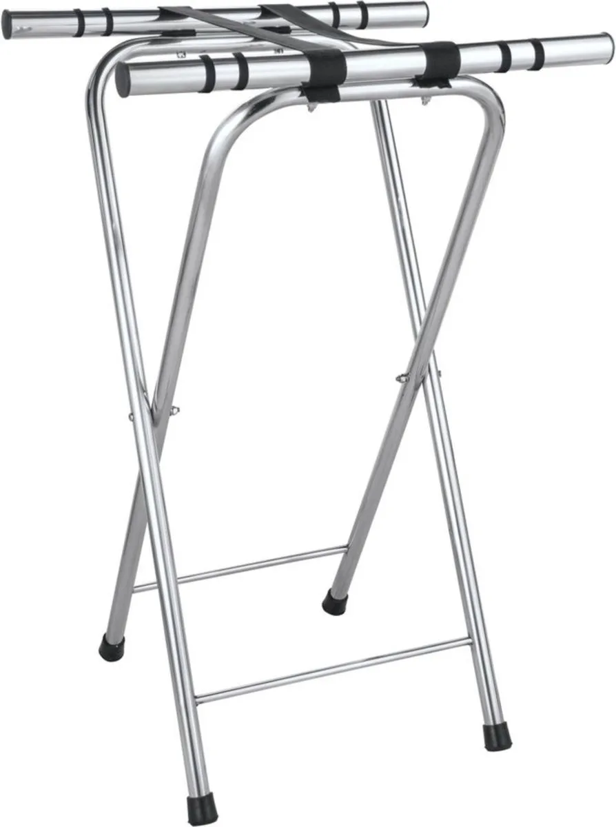 Uitklapbaar dienblad standaard – stevige constructie – antislip ringen – 520x410x800 mm de Hendi en Roestvrij Staal – photo produit