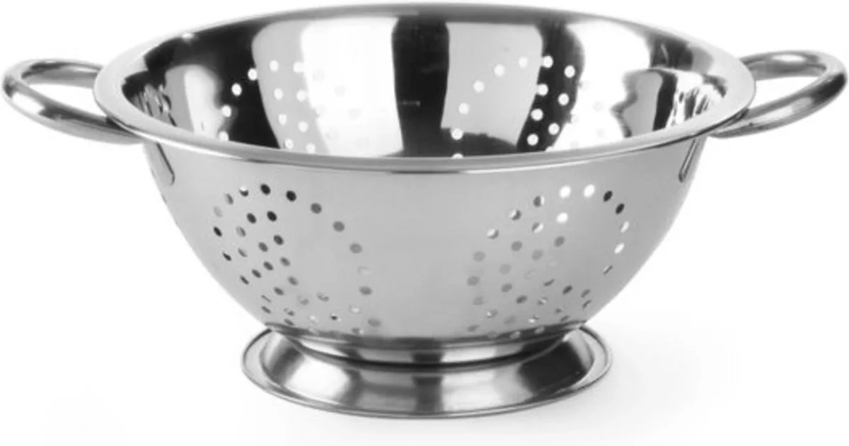 Vergiet met voet en grepen – roestvrij staal – vaatwasmachinebestendig – ⌀240x(H)110mm de Hendi en Rvs – photo produit