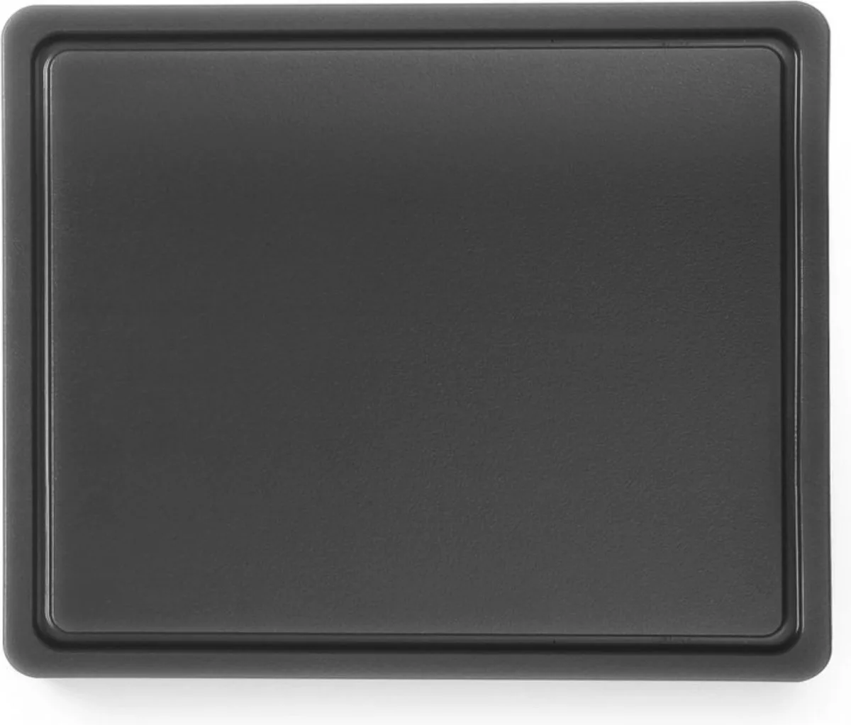 Zwarte snijplank – HACCP – sapgeul en gladde zijde – 325x265 mm de Hendi en Noir – photo produit