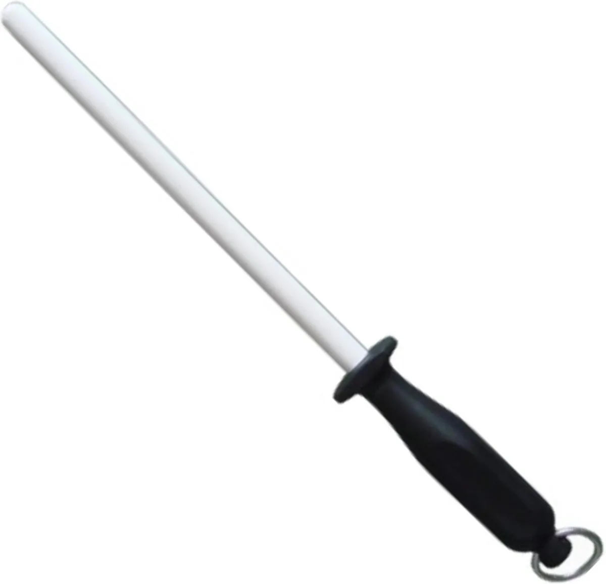 Aanzetstaal Rond – Keramisch – Korrel 360 – Kunststof Handgreep – 26cm de Herder en Noir – photo produit