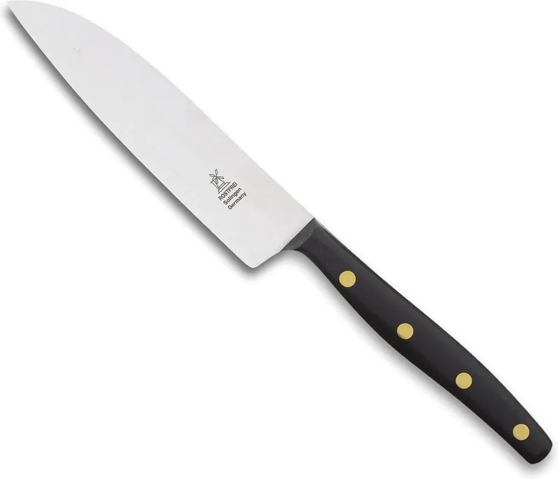 K3 Koksmes – RVS – Recht – Lemmet 12,5 cm – Heft by Herder in POM Zwart – product photo