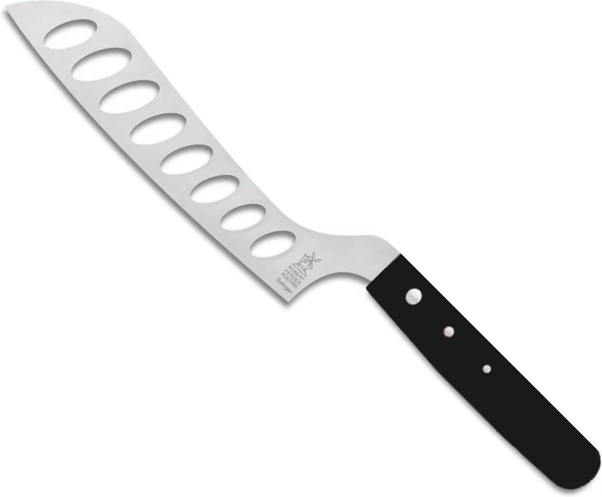 Kaasmes met Gaten - RVS - 15.5 cm - Heft POM fra Herder i Sort – produktbillede