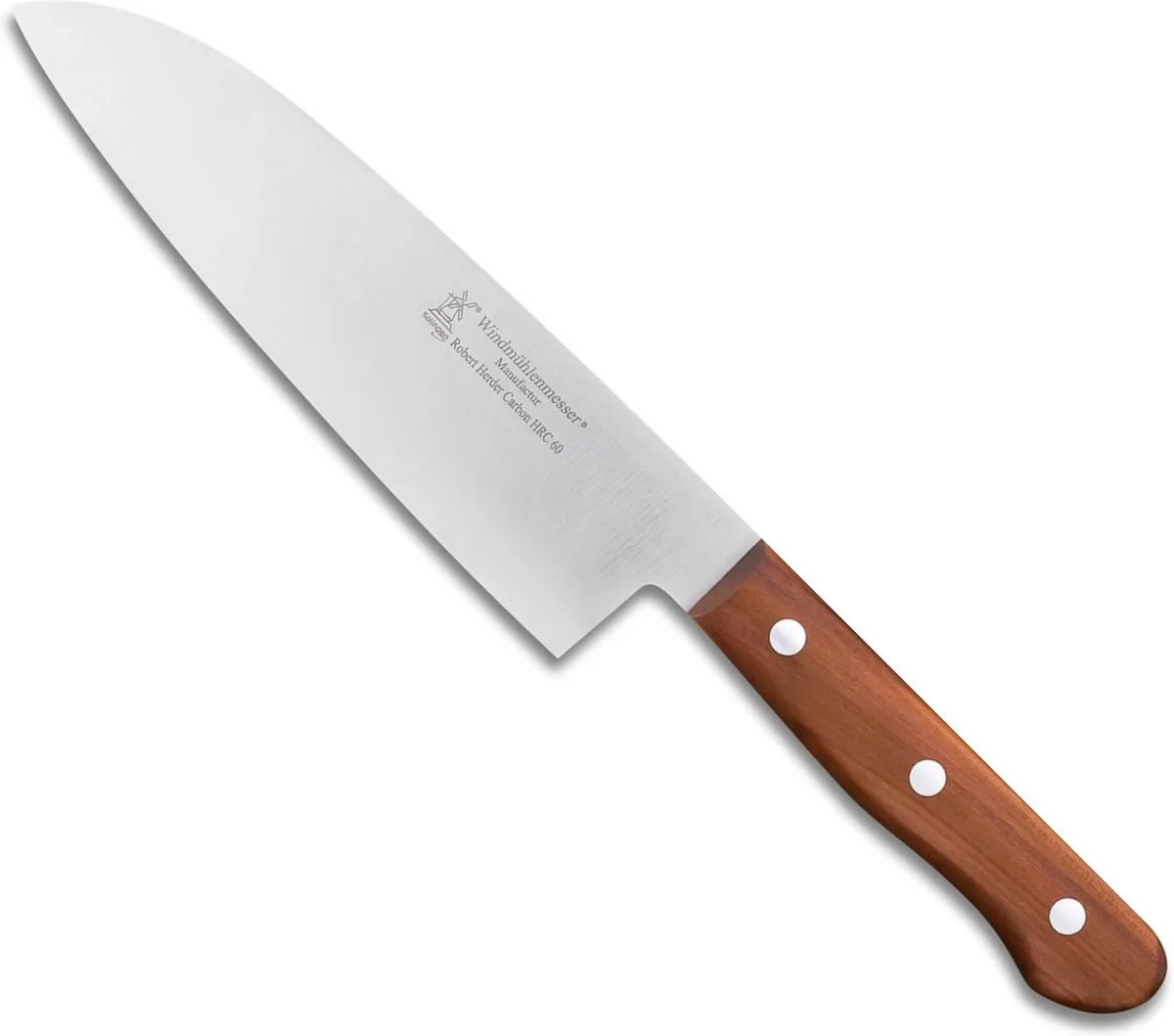 Lignum 3 Koksmes – Carbonstaal – 60 HRC – Lemmet 17 cm – Heft Pruimenhout de Herder en Marron – photo produit