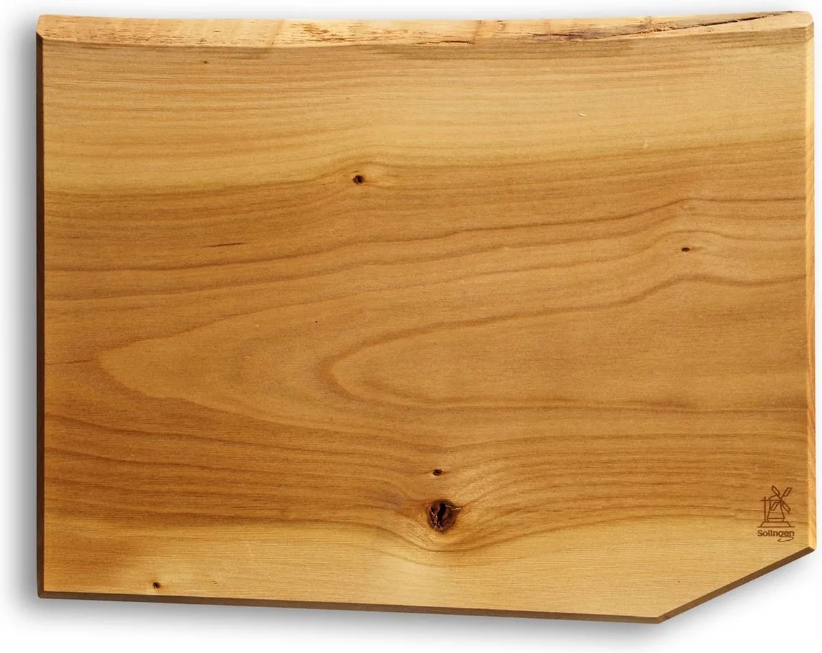 Windmühlenmesser Vrijvorm Snijplank – 27x20 cm – Uniek en Natuurlijk by Herder in Kersenhout – product photo