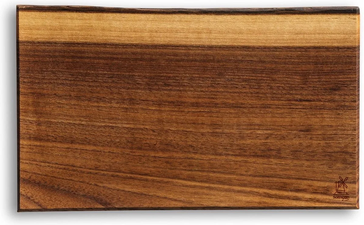 Windmühlenmesser Vrijvorm Snijplank – 27x20 cm – Uniek en Natuurlijk fra Herder i Walnotenhout – produktbillede