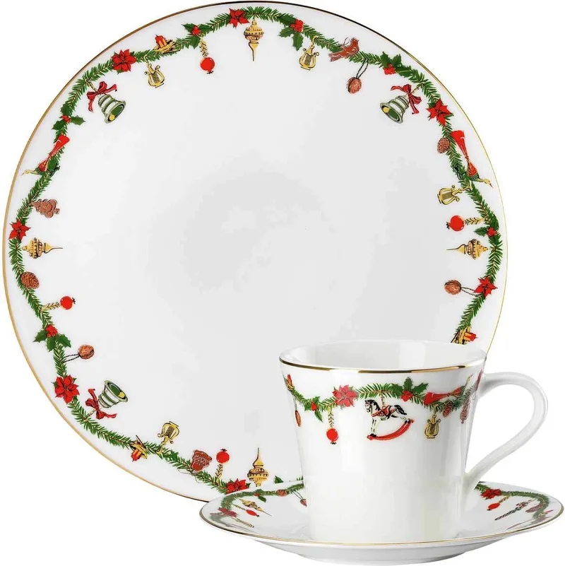 Geschirr-Set Nora Christmas Set van 3 van Hutschenreuther in Gekleurd – productfoto