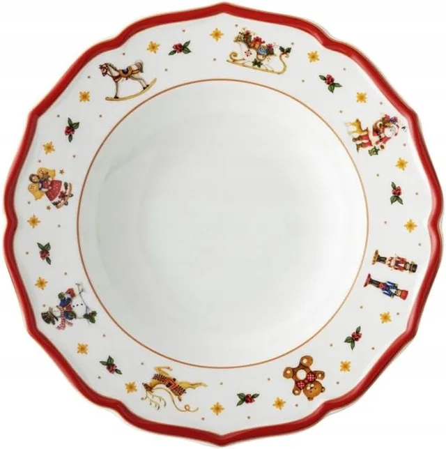 Happy Wintertime Diep Bord 23,6 cm Porselein