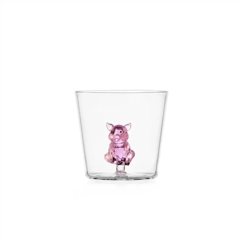 Animal Farm glas varken by Ichendorf in Pink – product photo