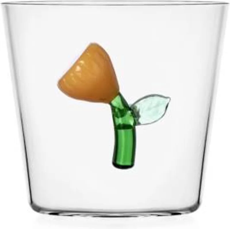 glas Amber Flower van Ichendorf in Bruin, Groen – productfoto