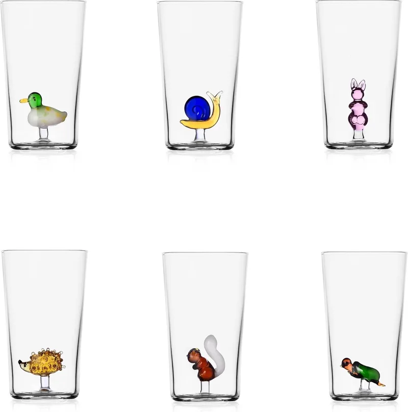 glas longdrink animal farm set van 6 by Ichendorf in Transparent – product photo