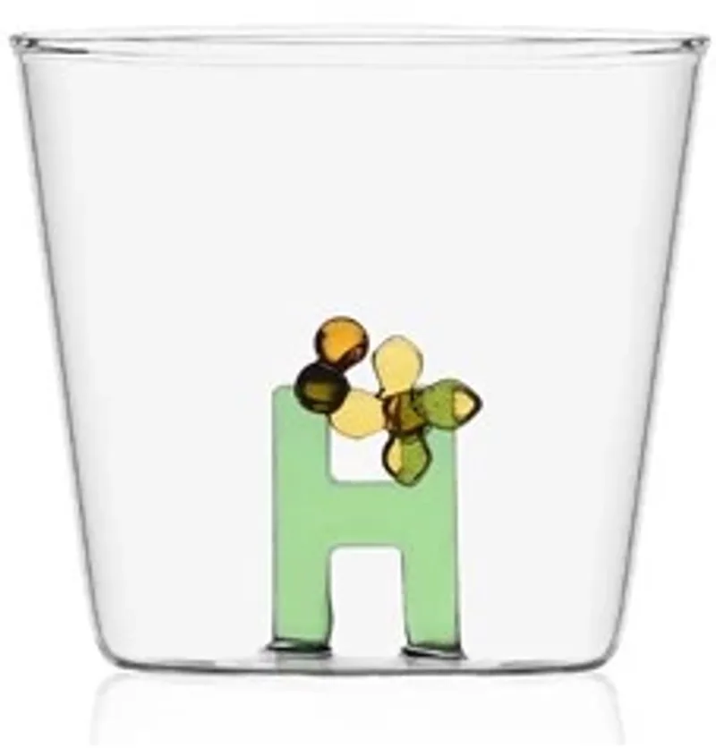 Greenwood Bloom Alphabet glas letter H by Ichendorf in Transparent – product photo