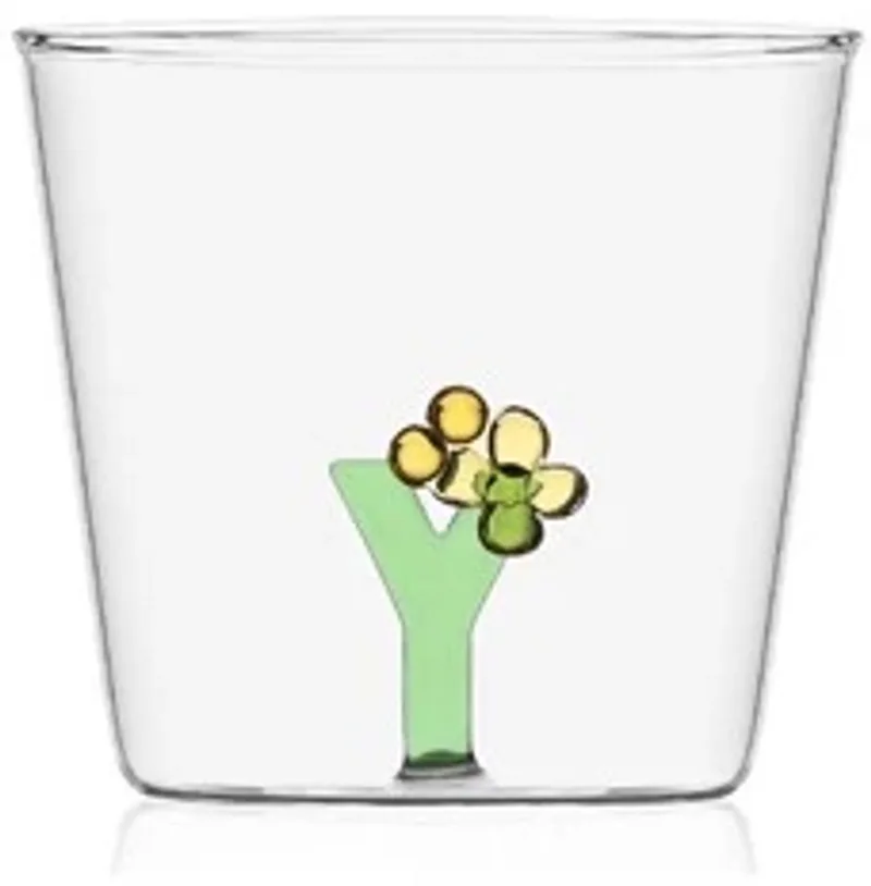 Greenwood Bloom Alphabet glas letter Y by Ichendorf in Transparent – product photo