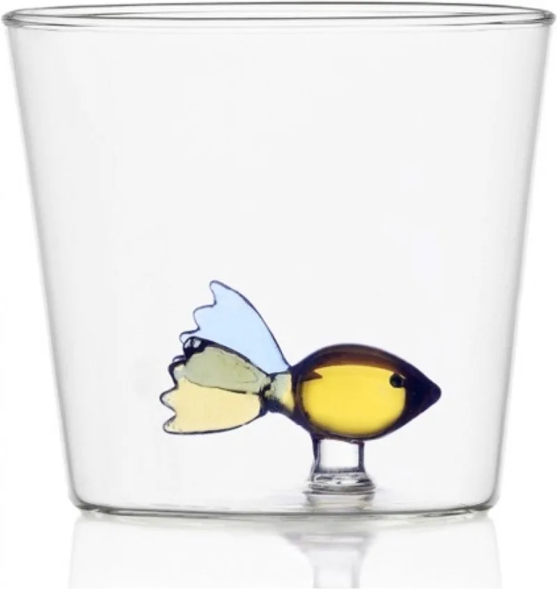 Waterglas Coloured Fish - Waterglazen by Ichendorf in Transparent – product photo