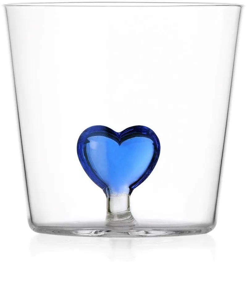 Waterglas Cuore Hart by Ichendorf in Blue – product photo