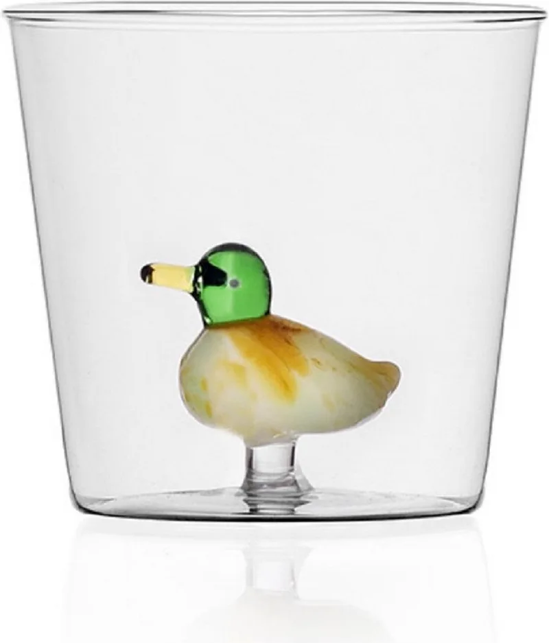 Waterglas Duck - Waterglazen by Ichendorf in Yellow, Green – product photo