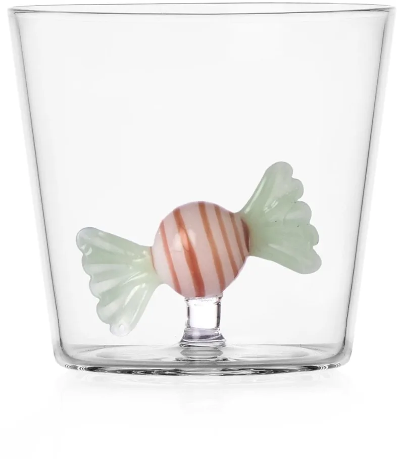 Waterglas Green & Red Candy - Waterglazen by Ichendorf in Transparent – product photo