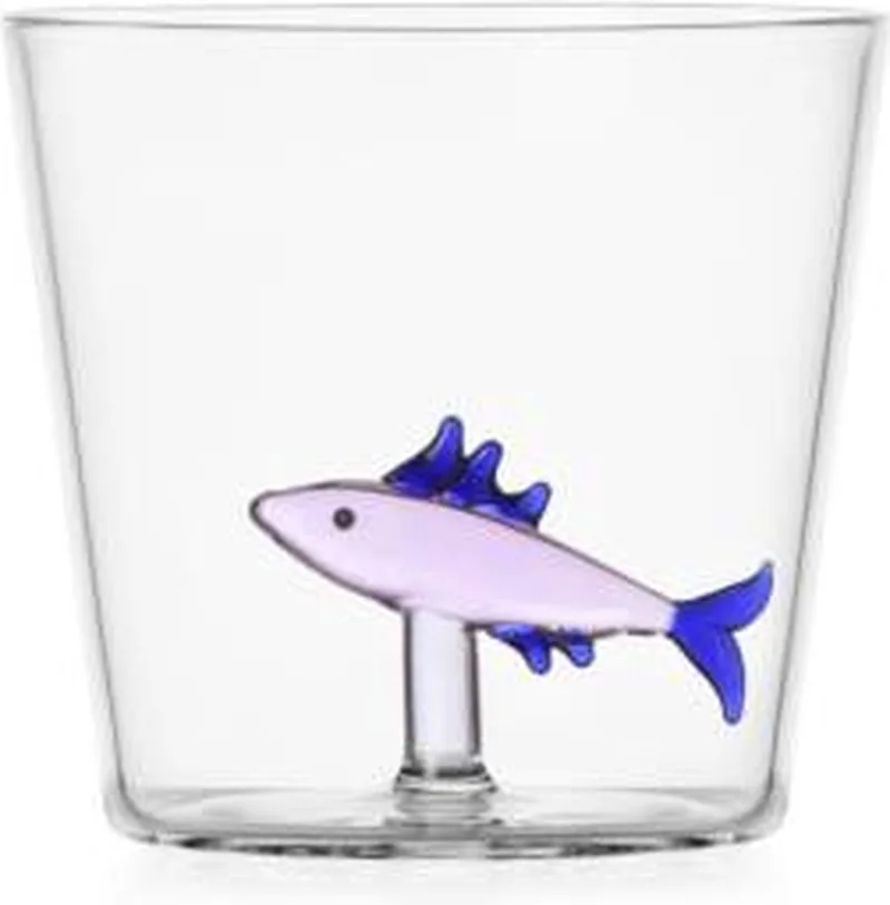 Waterglas Marine Garden Sardine von Ichendorf in Rosa – Produktfoto
