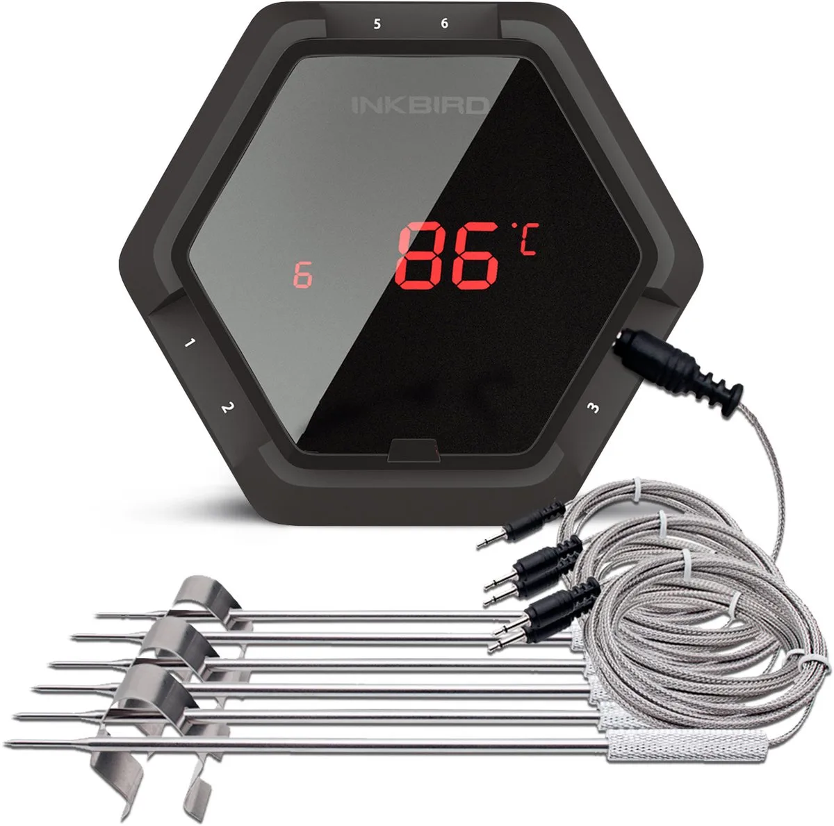 IBT-6XS bbq thermometer van Inkbird in Zwart – productfoto