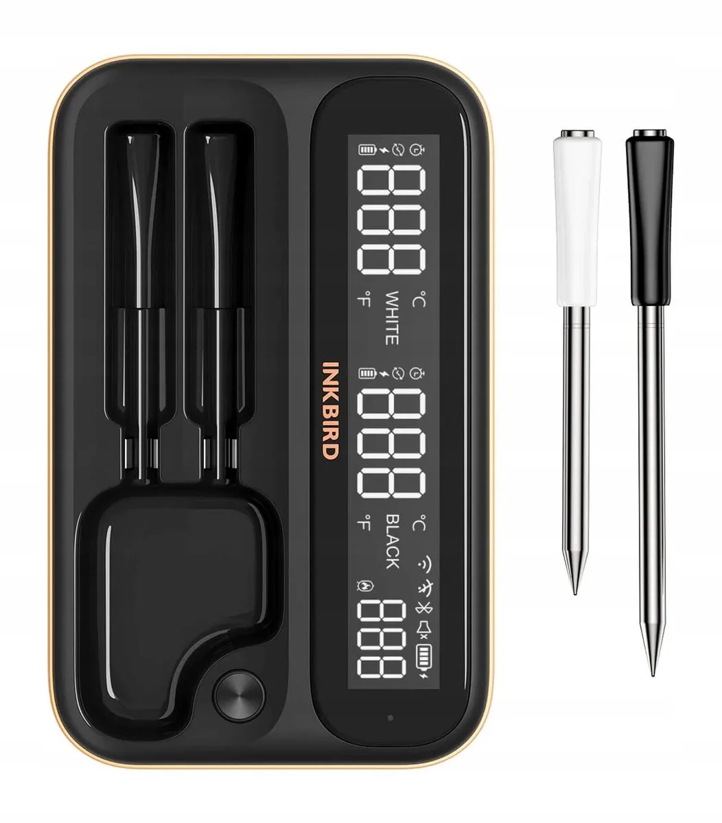 INT-12-BW Draadloze Keukenthermometer met 2 Sondes van Inkbird in Luxury INT-12-BW – productfoto