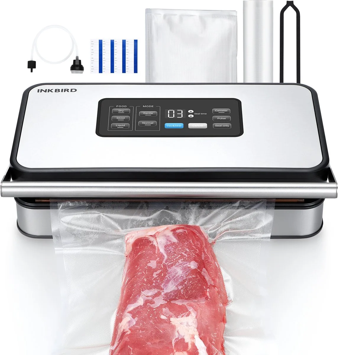 VacuPro 4 professioneel vacuum sealer new 2025 160W van Inkbird in Vs04 – productfoto