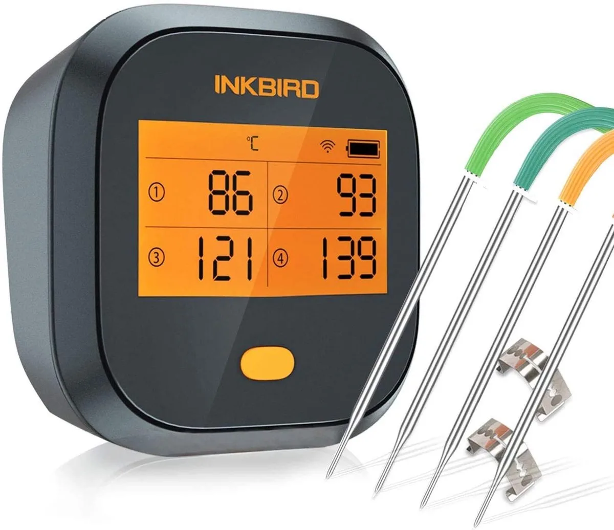WiFi Thermometer IBBQ-4T Inkbird van Inkbird in Zwart – productfoto