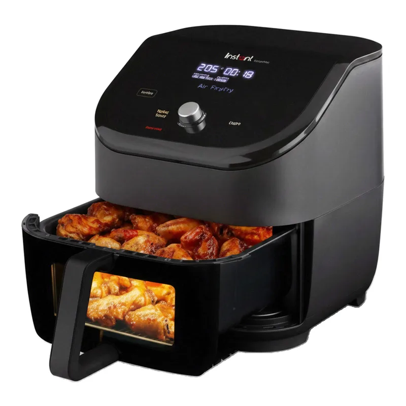 Air Fryer 5,7 Liter, 6-in-1 Heißluftfritteuse mit ClearCook-Fenster, EvenCrisp-Technologie, 1700 W, Digitaler Touch-Bedienfeld fra Instant Pot – produktbillede
