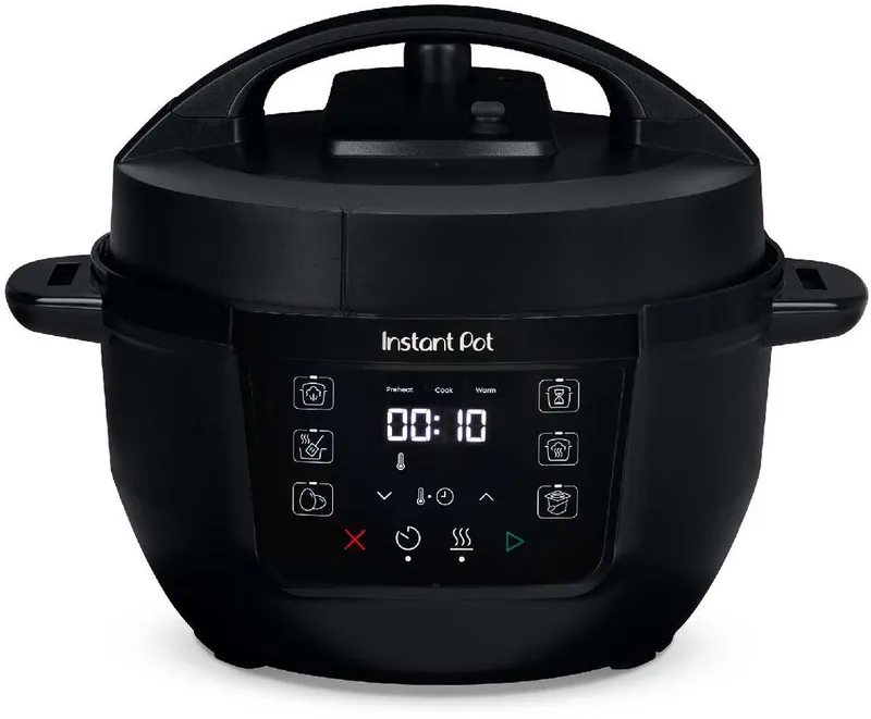 Classic Mini 3,8L Multicooker Black Pepper - 7-in-1 Snelkookpan - Slowcooker - Stomer - Sauteren - Yoghurtmaker - Tot 4 Porties - Compact Design - Tot 80% Energiebesparing von Instant Pot in Zwart 3, 8L – Produktfoto
