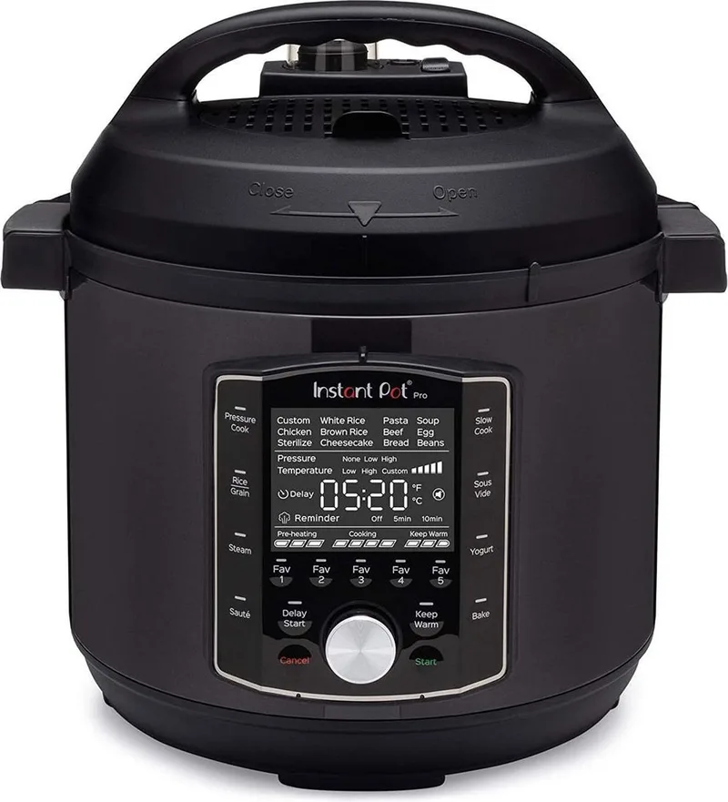Pro 5,7L Multicooker - 10-in-1 Snelkookpan - Slowcooker - Sous-vide - Rijstkoker - Stomer - Premium RVS Binnenpan - 5 Programmeerbare Favorieten - Tot 6 Porties von Instant Pot in Zwart 5, 7L – Produktfoto