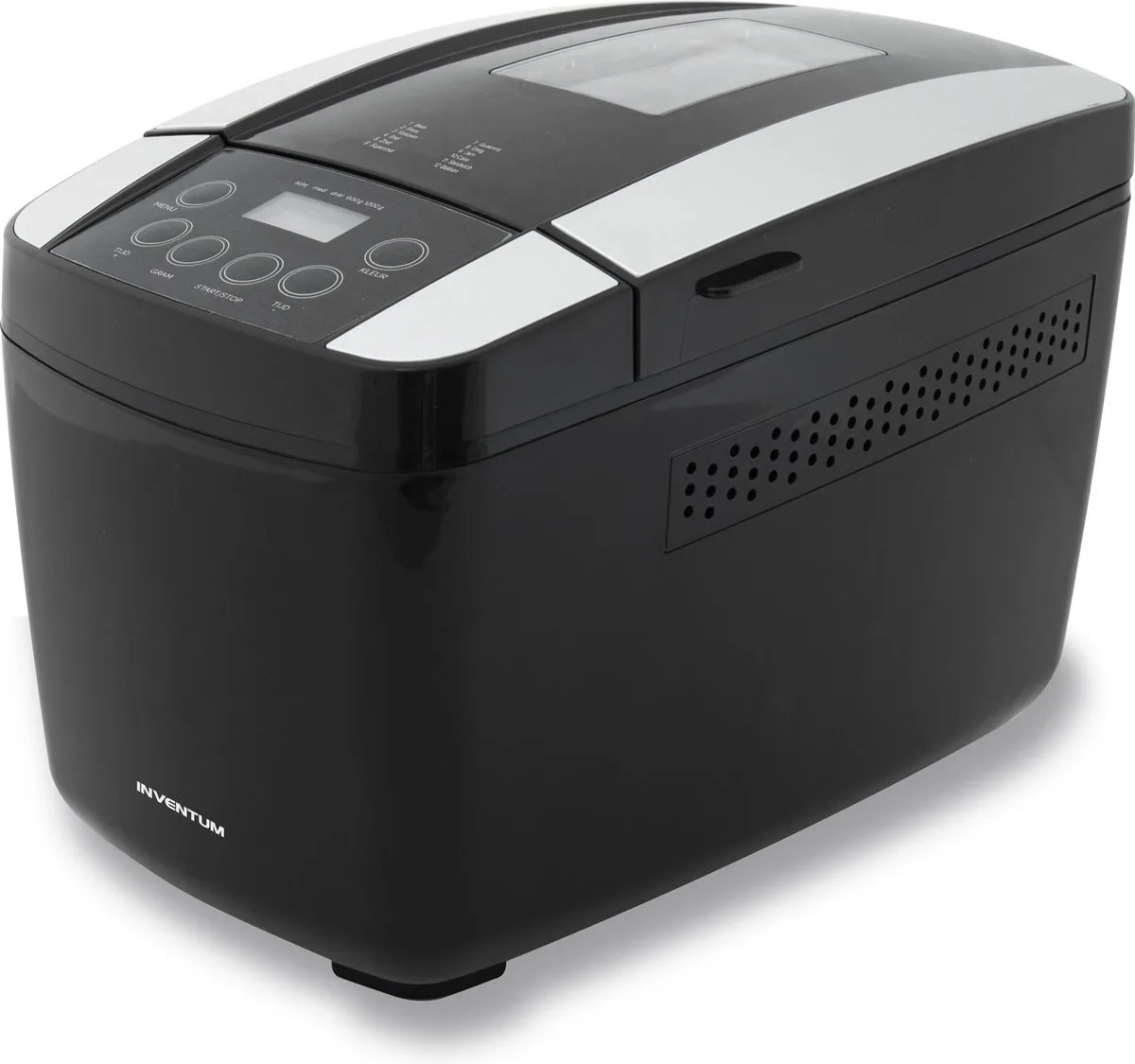 BM125 Broodbakmachine Zwart de Inventum en Noir, Gris – photo produit