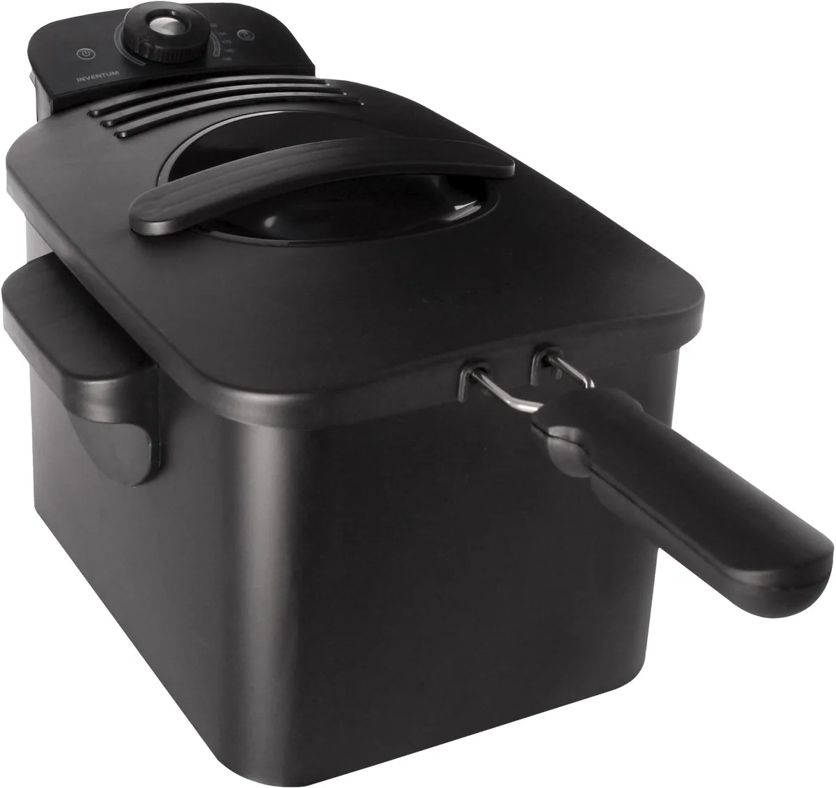 GF431B Frituurpan - 3L - Max 190 °C - Koude zone - 2200W - Tot 3 personen de Inventum en Noir – photo produit