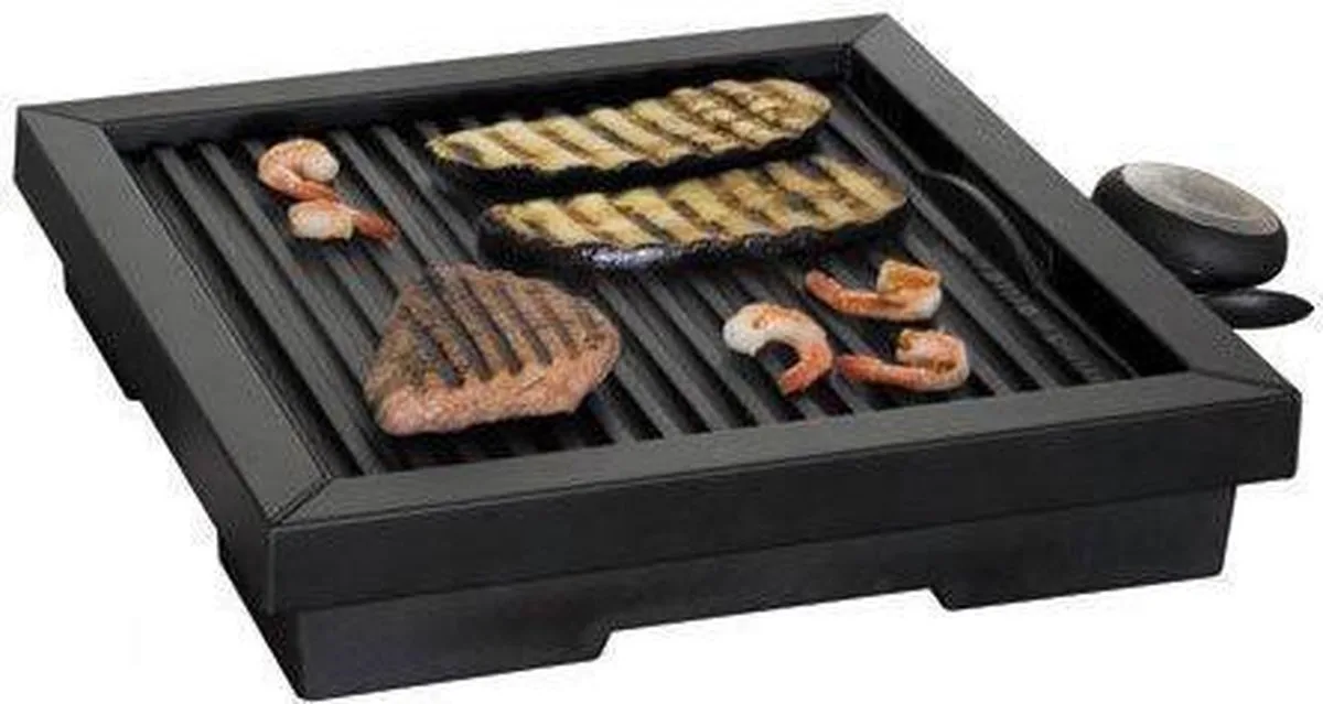 Health HG100 - Grillplaat - 31x31 cm de Inventum en Noir – photo produit