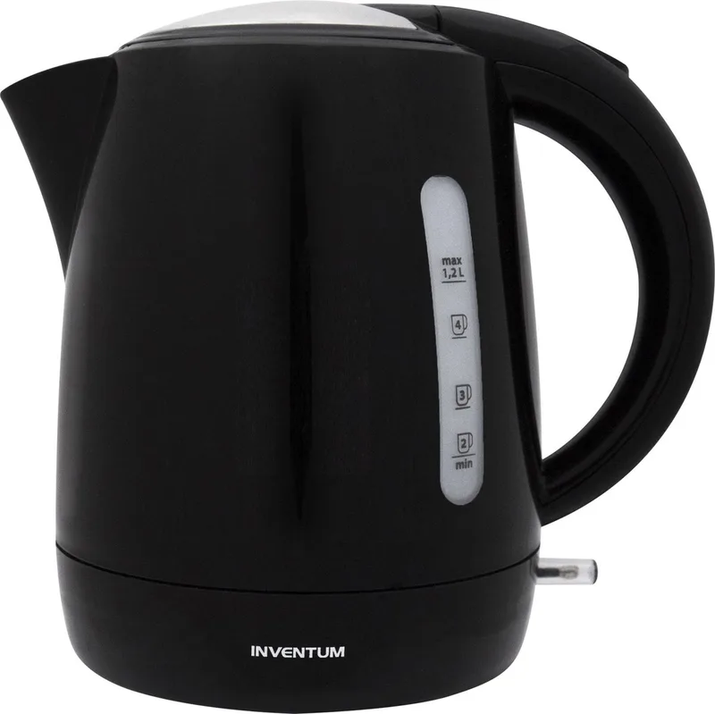 HW212 - Waterkoker - Inhoud 1,2 liter - Kunststof - 2200 watt de Inventum en Noir – photo produit