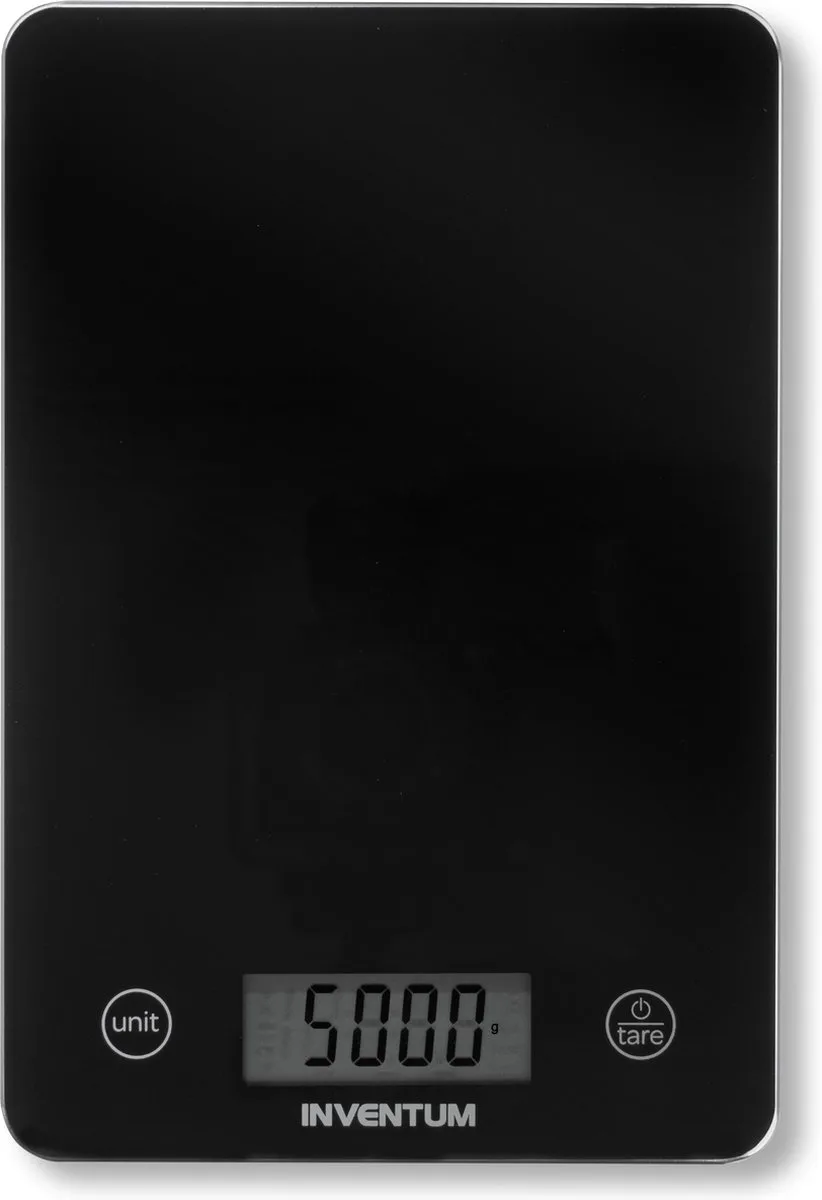 WS305B Keuken weegschaal Zwart van Inventum in Zwart – productfoto