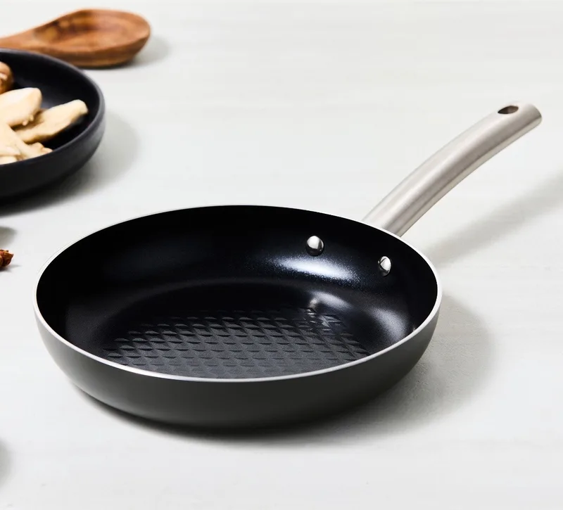 Murray Koekenpan - 24 cm - Keramisch - RVS Greep - Geschikt voor Inductie - PFAS, PTFE Vrij de ISENVI en Anthracite, Rvs – photo produit
