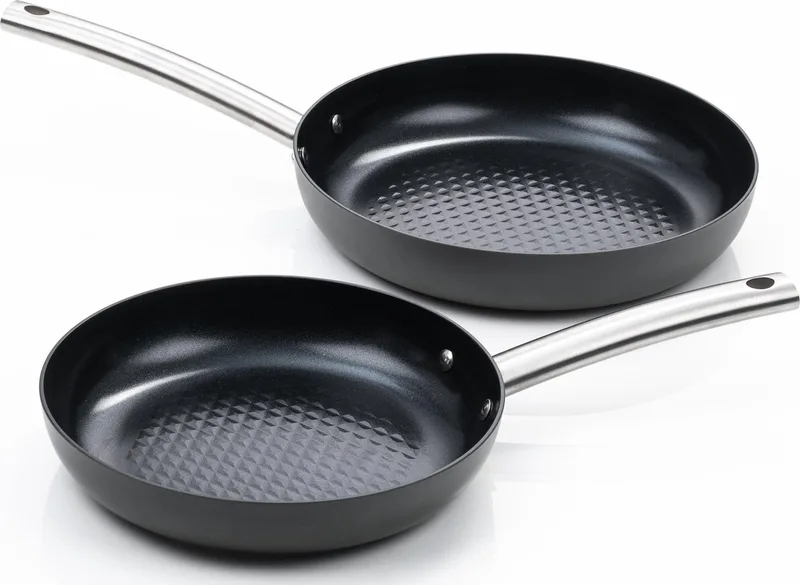 Murray Koekenpan Set - Pannenset Inductie - Keramisch - 4 Delig - PFAS, PTFE Vrij - Alle warmtebronnen - Koekenpannenset von ISENVI in Anthrazit – Produktfoto