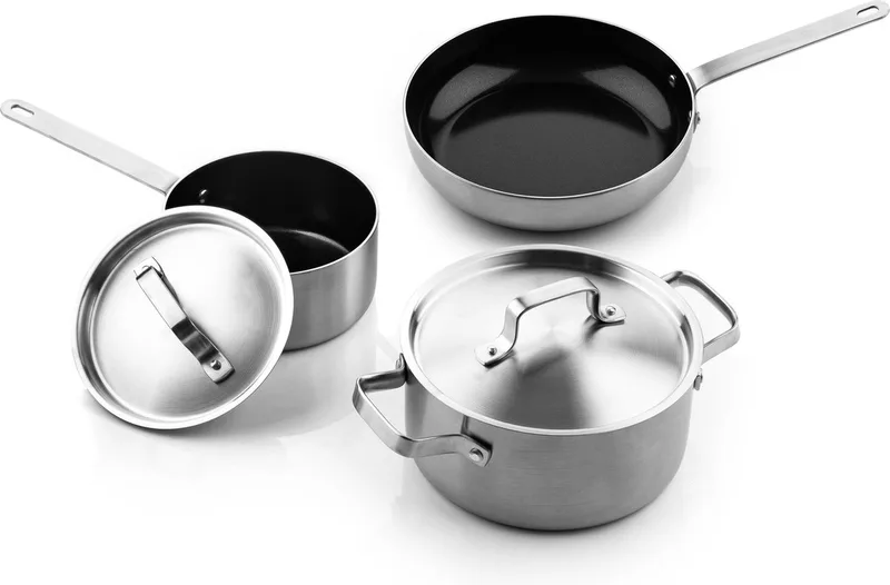 Soenil by ISENVI Pannenset Inductie - Keramisch - 11 Delig - RVS - PFAS, PTFE Vrij - Alle warmtebronnen fra ISENVI i Set 11-delig – produktbillede